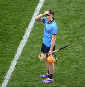 5 July 2025; A dejected Daire Gray of Dublin after the GAA Hurling All-Ireland Senior Championship semi-final match between Cork and Dublin at Croke Park in Dublin. Photo by Stephen McCarthy/Sportsfile