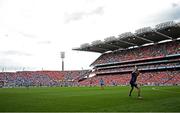 5 July 2025; Dublin goalkeeper Sean Brennan during the GAA Hurling All-Ireland Senior Championship semi-final match between Cork and Dublin at Croke Park in Dublin. Photo by Ramsey Cardy/Sportsfile