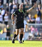 5 July 2025; Referee Kevin Phelan during the TG4 All-Ireland Ladies Football Senior Championship quarter-final match between Kerry and Kildare at Austin Stack Park in Tralee, Kerry. Photo by Tyler Miller/Sportsfile