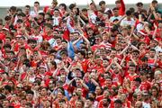 5 July 2025; Cork supporters, on Hill 16, before the GAA Hurling All-Ireland Senior Championship semi-final match between Cork and Dublin at Croke Park in Dublin. Photo by Ray McManus/Sportsfile