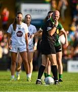 5 July 2025; Referee Kevin Phelan during the TG4 All-Ireland Ladies Football Senior Championship quarter-final match between Kerry and Kildare at Austin Stack Park in Tralee, Kerry. Photo by Tyler Miller/Sportsfile