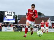 5 July 2025; Owen Elding of Sligo Rovers during the SSE Airtricity Men's Premier Division match between Sligo Rovers and Shamrock Rovers at The Showgrounds in Sligo. Photo by Thomas Flinkow/Sportsfile