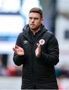 5 July 2025; Sligo Rovers manager John Russell during the SSE Airtricity Men's Premier Division match between Sligo Rovers and Shamrock Rovers at The Showgrounds in Sligo. Photo by Thomas Flinkow/Sportsfile