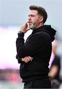 5 July 2025; Shamrock Rovers manager Stephen Bradley during the SSE Airtricity Men's Premier Division match between Sligo Rovers and Shamrock Rovers at The Showgrounds in Sligo. Photo by Thomas Flinkow/Sportsfile