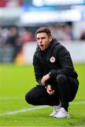 5 July 2025; Sligo Rovers manager John Russell during the SSE Airtricity Men's Premier Division match between Sligo Rovers and Shamrock Rovers at The Showgrounds in Sligo. Photo by Thomas Flinkow/Sportsfile
