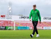 5 July 2025; John McGovern of Shamrock Rovers walks the pitch before the SSE Airtricity Men's Premier Division match between Sligo Rovers and Shamrock Rovers at The Showgrounds in Sligo. Photo by Thomas Flinkow/Sportsfile