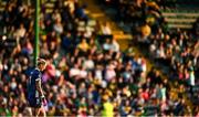 5 July 2025; Kildare goalkeeper Mary Hulgraine reacts after her side's defeat in the TG4 All-Ireland Ladies Football Senior Championship quarter-final match between Kerry and Kildare at Austin Stack Park in Tralee, Kerry. Photo by Tyler Miller/Sportsfile