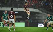 5 July 2025; Davit Niniashvili of Georgia gathers possession during the International Rugby Test match between Georgia and Ireland at at Mikheil Meskhi Stadium in Tbilisi, Georgia. Photo by Brendan Moran/Sportsfile