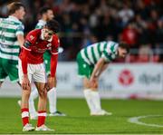 5 July 2025; Jad Hakiki of Sligo Rovers after the drawn SSE Airtricity Men's Premier Division match between Sligo Rovers and Shamrock Rovers at The Showgrounds in Sligo. Photo by Thomas Flinkow/Sportsfile