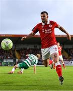5 July 2025; Patrick McClean of Sligo Rovers during the SSE Airtricity Men's Premier Division match between Sligo Rovers and Shamrock Rovers at The Showgrounds in Sligo. Photo by Thomas Flinkow/Sportsfile