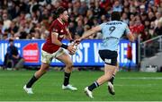 5 July 2025; Hugo Keenan of British & Irish Lions in action against Teddy Wilson of NSW Waratahs during the tour match between NSW Waratahs and the British & Irish Lions at the Allianz Stadium in Sydney, Australia. Photo by Steve Christo/Sportsfile