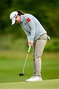 6 July 2025; Leona Maguire of Ireland putts on the first green during day four of the 2025 KPMG Women’s Irish Open Golf Championship at Carton House Golf Club in Maynooth, Kildare. Photo by Seb Daly/Sportsfile