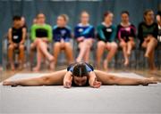 6 July 2025; Emma O'Brien from St-Marys-Sligo, Sligo, during the Girls U15 Gymnastics during day two of the Cairn Community Games National Swimming, Quiz, Chess, Draughts and Gymnastics Finals 2025 at The Watershed in Kilkenny. Photo by Sam Barnes/Sportsfile