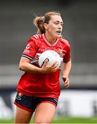 5 July 2025; Sarah Leahy of Cork during the TG4 All-Ireland Ladies Football Senior Championship quarter-final match between Dublin and Cork at Parnell Park in Dublin. Photo by Seb Daly/Sportsfile