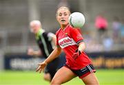 5 July 2025; Sarah Leahy of Cork during the TG4 All-Ireland Ladies Football Senior Championship quarter-final match between Dublin and Cork at Parnell Park in Dublin. Photo by Seb Daly/Sportsfile