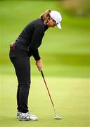 6 July 2025; Lottie Woad of England putts on the first green during day four of the 2025 KPMG Women’s Irish Open Golf Championship at Carton House Golf Club in Maynooth, Kildare. Photo by Seb Daly/Sportsfile