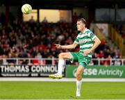 5 July 2025; Matt Healy of Shamrock Rovers during the SSE Airtricity Men's Premier Division match between Sligo Rovers and Shamrock Rovers at The Showgrounds in Sligo. Photo by Thomas Flinkow/Sportsfile