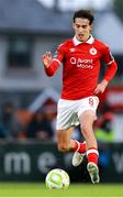 5 July 2025; Jad Hakiki of Sligo Rovers during the SSE Airtricity Men's Premier Division match between Sligo Rovers and Shamrock Rovers at The Showgrounds in Sligo. Photo by Thomas Flinkow/Sportsfile