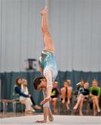 6 July 2025; Fiadh Cuskelly from Killeigh, Offaly, competes in the U13 Girls Gymnastics during day two of the Cairn Community Games National Swimming, Quiz, Chess, Draughts and Gymnastics Finals 2025 at The Watershed in Kilkenny. Photo by Sam Barnes/Sportsfile