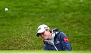 6 July 2025; Leona Maguire of Ireland plays out of the bunker on the 17th green during day four of the 2025 KPMG Women’s Irish Open Golf Championship at Carton House Golf Club in Maynooth, Kildare. Photo by Seb Daly/Sportsfile