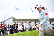 6 July 2025; Leona Maguire of Ireland after completing her round during day four of the 2025 KPMG Women’s Irish Open Golf Championship at Carton House Golf Club in Maynooth, Kildare. Photo by Seb Daly/Sportsfile