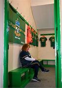 6 July 2025; Meath assistant FLO Audrey Kelleher Murphy before the TG4 All-Ireland Ladies Football Senior Championship quarter-final match between Meath and Tipperary at Páirc Tailteann in Navan, Meath. Photo by Stephen Marken/Sportsfile