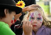6 July 2025; Face painting during day two of the Cairn Community Games National Swimming, Quiz, Chess, Draughts and Gymnastics Finals 2025 at The Watershed in Kilkenny. Photo by Sam Barnes/Sportsfile