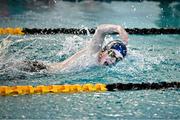 6 July 2025; Luke Henry from St-Marys, Sligo, competes in the Boys U12 50m Freestyle Final during day two of the Cairn Community Games National Swimming, Quiz, Chess, Draughts and Gymnastics Finals 2025 at The Watershed in Kilkenny. Photo by Sam Barnes/Sportsfile