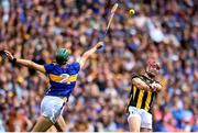 6 July 2025; Adrian Mullen of Kilkenny in action against Robert Doyle of Tipperary during the GAA Hurling All-Ireland Senior Championship semi-final match between Kilkenny and Tipperary at Croke Park in Dublin. Photo by David Fitzgerald/Sportsfile
