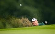 6 July 2025; Charley Hull of England plays out of a bunker on the 18th hole during day four of the 2025 KPMG Women’s Irish Open Golf Championship at Carton House Golf Club in Maynooth, Kildare. Photo by Seb Daly/Sportsfile