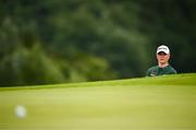 6 July 2025; Charley Hull of England plays out of a bunker on the 18th hole during day four of the 2025 KPMG Women’s Irish Open Golf Championship at Carton House Golf Club in Maynooth, Kildare. Photo by Seb Daly/Sportsfile