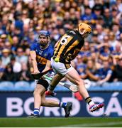 6 July 2025; John McGrath of Tipperary scores his side's first goal during the GAA Hurling All-Ireland Senior Championship semi-final match between Kilkenny and Tipperary at Croke Park in Dublin. Photo by Ramsey Cardy/Sportsfile