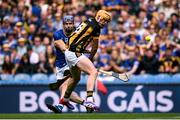 6 July 2025; John McGrath of Tipperary scores his side's first goal during the GAA Hurling All-Ireland Senior Championship semi-final match between Kilkenny and Tipperary at Croke Park in Dublin. Photo by Ramsey Cardy/Sportsfile