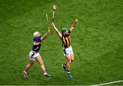 6 July 2025; Martin Keoghan of Kilkenny in action against Michael Breen of Tipperary during the GAA Hurling All-Ireland Senior Championship semi-final match between Kilkenny and Tipperary at Croke Park in Dublin. Photo by Daire Brennan/Sportsfile