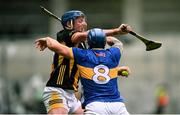 6 July 2025; John Donnelly of Kilkenny in action against Willie Connors of Tipperary during the GAA Hurling All-Ireland Senior Championship semi-final match between Kilkenny and Tipperary at Croke Park in Dublin. Photo by Ramsey Cardy/Sportsfile