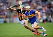 6 July 2025; Darragh McCarthy of Tipperary in action against Paddy Deegan of Kilkenny during the GAA Hurling All-Ireland Senior Championship semi-final match between Kilkenny and Tipperary at Croke Park in Dublin. Photo by David Fitzgerald/Sportsfile