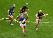 6 July 2025; Willie Connors of Tipperary in action against Billy Ryan of Kilkenny during the GAA Hurling All-Ireland Senior Championship semi-final match between Kilkenny and Tipperary at Croke Park in Dublin. Photo by Daire Brennan/Sportsfile