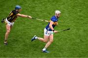 6 July 2025; Eoghan Connolly of Tipperary in action against John Donnelly of Kilkenny during the GAA Hurling All-Ireland Senior Championship semi-final match between Kilkenny and Tipperary at Croke Park in Dublin. Photo by Daire Brennan/Sportsfile
