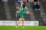 6 July 2025; Niamh Gallogly of Meath celebrates after scoring her side's second goal during the TG4 All-Ireland Ladies Football Senior Championship quarter-final match between Meath and Tipperary at Páirc Tailteann in Navan, Meath. Photo by Stephen Marken/Sportsfile