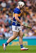 6 July 2025; Darragh McCarthy of Tipperary leaves the pitch after he was sent of by referee James Owens during the GAA Hurling All-Ireland Senior Championship semi-final match between Kilkenny and Tipperary at Croke Park in Dublin. Photo by Piaras Ó Mídheach/Sportsfile