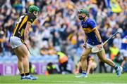 6 July 2025; Robert Doyle of Tipperary celebrates at the final whistle after the GAA Hurling All-Ireland Senior Championship semi-final match between Kilkenny and Tipperary at Croke Park in Dublin. Photo by John Sheridan/Sportsfile