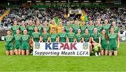 6 July 2025; The Meath team before the TG4 All-Ireland Ladies Football Senior Championship quarter-final match between Meath and Tipperary at Páirc Tailteann in Navan, Meath. Photo by Stephen Marken/Sportsfile