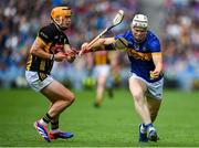 6 July 2025; Oisin O'Donoghue of Tipperary in action against Richie Reid of Kilkenny during the GAA Hurling All-Ireland Senior Championship semi-final match between Kilkenny and Tipperary at Croke Park in Dublin. Photo by David Fitzgerald/Sportsfile