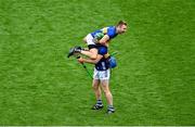 6 July 2025; Noel McGrath of Tipperary celebrates by lifting his brother John McGrath  after the GAA Hurling All-Ireland Senior Championship semi-final match between Kilkenny and Tipperary at Croke Park in Dublin. Photo by Daire Brennan/Sportsfile