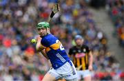 6 July 2025; Noel McGrath of Tipperary shoots the last point during the GAA Hurling All-Ireland Senior Championship semi-final match between Kilkenny and Tipperary at Croke Park in Dublin. Photo by Ray McManus/Sportsfile