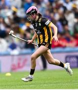 6 July 2025; Clodagh Behan, GS Bhrian Boróimhe, Sord, Áth Cliath, representing Kilkenny during the GAA INTO Cumann na mBunscol Respect Exhibition Go Games match at the GAA Hurling All-Ireland Senior Championship semi-final match between Kilkenny and Tipperary at Croke Park in Dublin. Photo by David Fitzgerald/Sportsfile