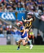 6 July 2025; Clodagh Behan, GS Bhrian Boróimhe, Sord, Áth Cliath, representing Kilkenny during the GAA INTO Cumann na mBunscol Respect Exhibition Go Games match at the GAA Hurling All-Ireland Senior Championship semi-final match between Kilkenny and Tipperary at Croke Park in Dublin. Photo by David Fitzgerald/Sportsfile