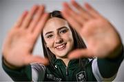 9 July 2025; Aoibheann Donnelly of Ireland poses for a portrait during the EYOF Basketball Team Day for athletes, their families and support staff prior to travelling to EYOF Skopje 2025 at the National Basketball Arena in Tallaght, Dublin. Photo by Shauna Clinton/Sportsfile