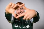 9 July 2025; Faye McDonnell of Ireland poses for a portrait during the EYOF Basketball Team Day for athletes, their families and support staff prior to travelling to EYOF Skopje 2025 at the National Basketball Arena in Tallaght, Dublin. Photo by Shauna Clinton/Sportsfile