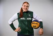 9 July 2025; Faye McDonnell of Ireland poses for a portrait during the EYOF Basketball Team Day for athletes, their families and support staff prior to travelling to EYOF Skopje 2025 at the National Basketball Arena in Tallaght, Dublin. Photo by Shauna Clinton/Sportsfile